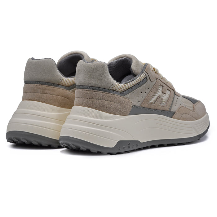 Hogan Hi-Fi Sneakers Donna Beige Fussbett In Memory Extra Comfort