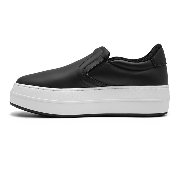 Sneakers Slip-On Hogan 670 Donna Nero Suola Alta A Contrasto