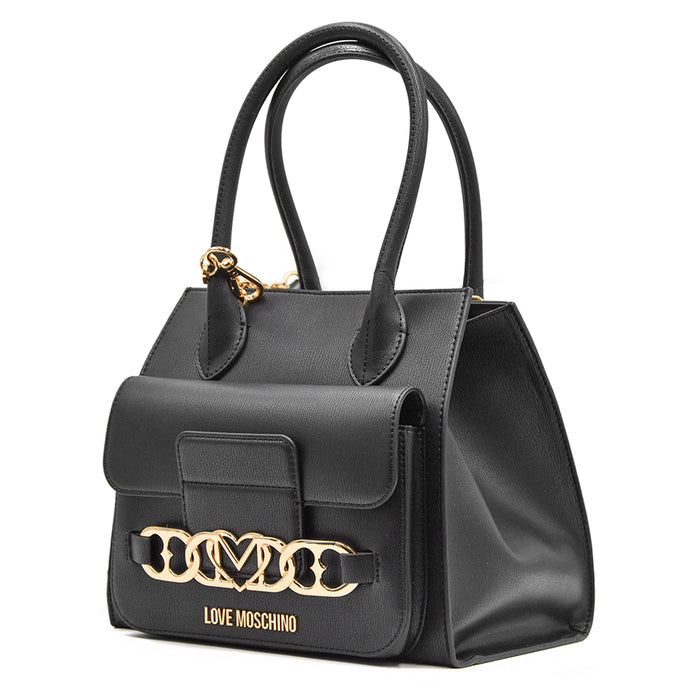 Borsa Love Moschino Variante Nero Più Profondo Incontra Il Dorato