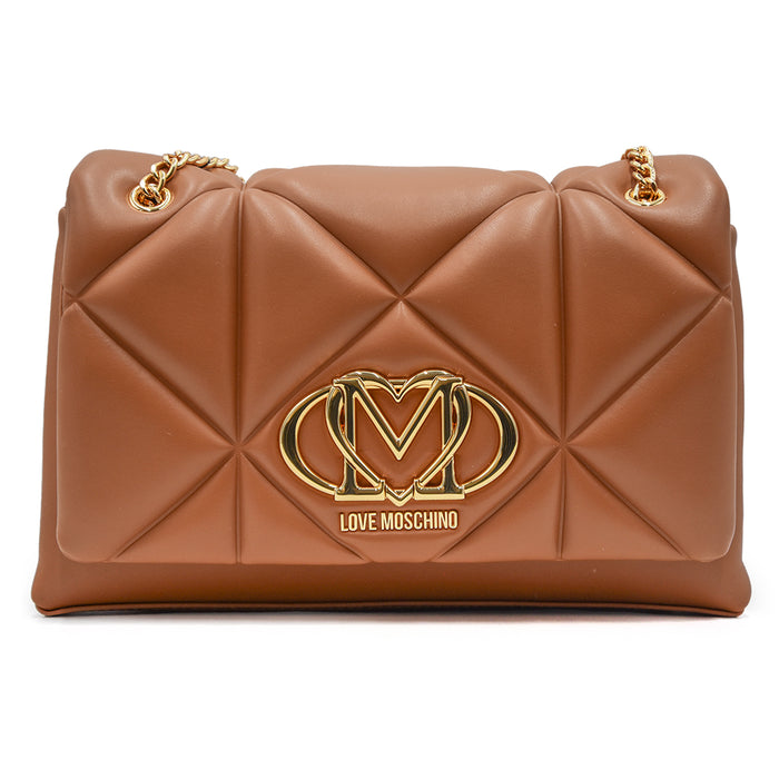 Love Moschino Borsa Cammello Dal Manico Scorrevole In Metallo