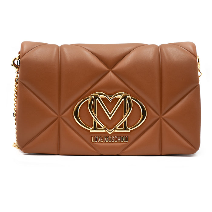 Borsa Cammello Love Moschino Dalla Tracolla In Metallo Removibile