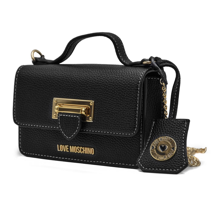 Love Moschino Mini Borsa Nero Da Portare A Mano Grazie Al Manico