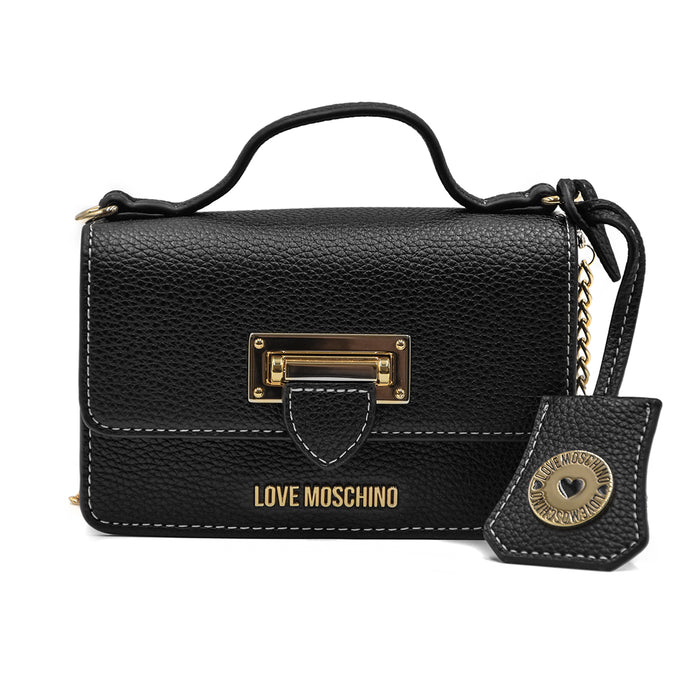 Love Moschino Mini Borsa Nero Da Portare A Mano Grazie Al Manico