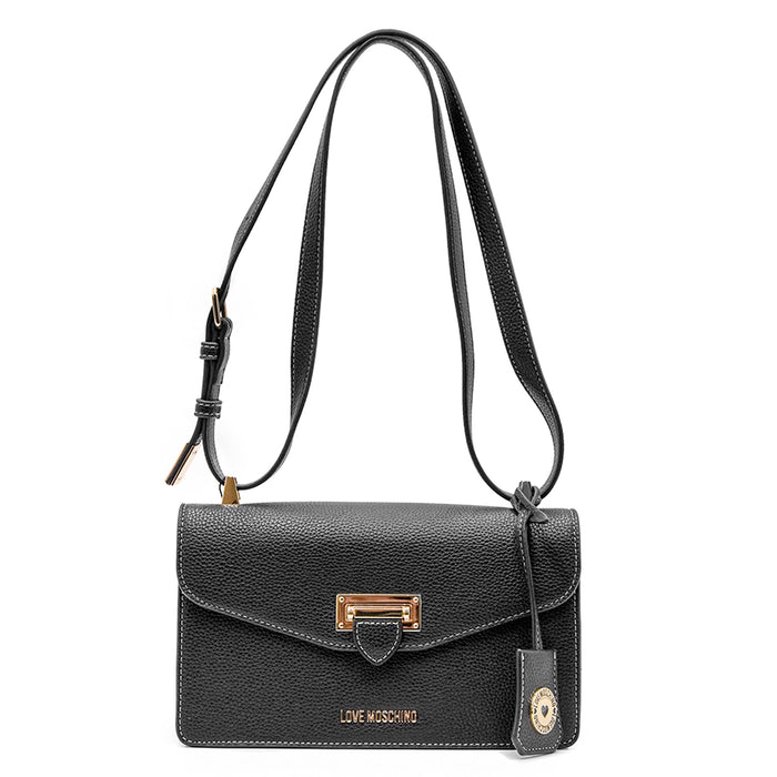 Borsa Nero Love Moschino Dal Pratico Manico Che Diventa Tracolla