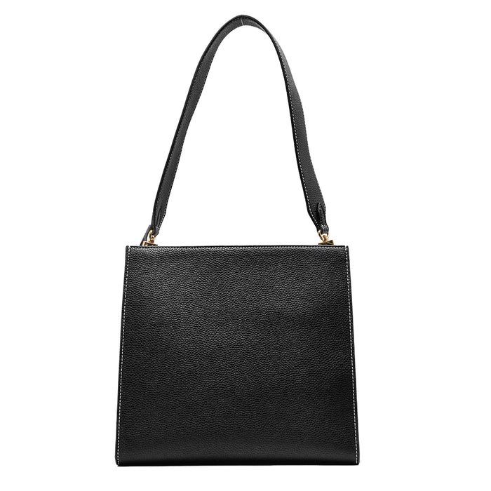 Borsa Love Moschino Nero Interno Anialier Con Maxi Tasca Chiusa