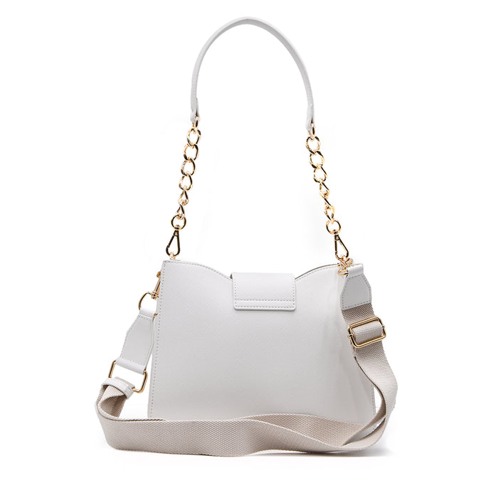 Borsa Bianco Love Moschino Pratica Essenziale Dalla Linea Pulita