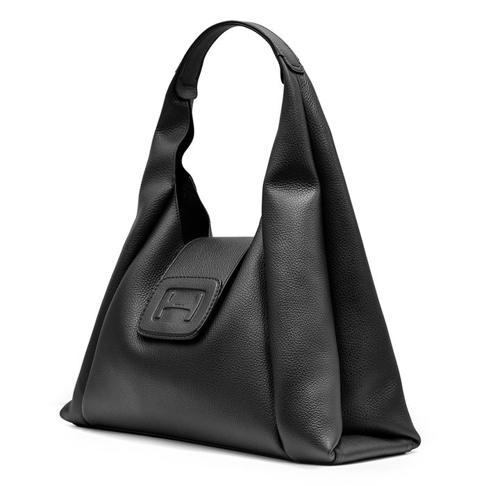 Hogan Borsa Hobo Pelle Nero Binomio Di Funzionalità Ed Eleganza