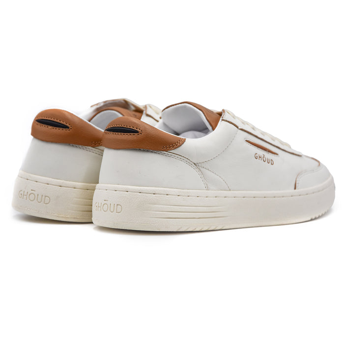 Sneakers Uomo Bianco Ghoud Lido Con Iconico Logo Laterale Beige