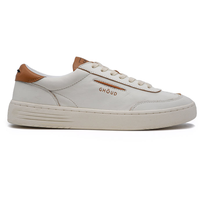 Sneakers Uomo Bianco Ghoud Lido Con Iconico Logo Laterale Beige