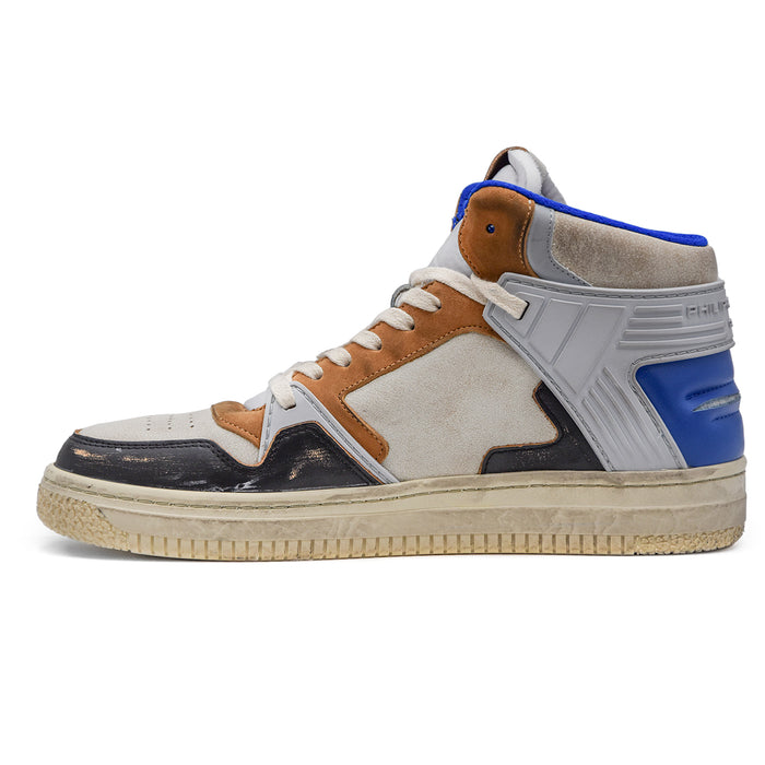 Sneakers Philippe Model Grande Mid Bianco Ispirata Anni '90 Uomo