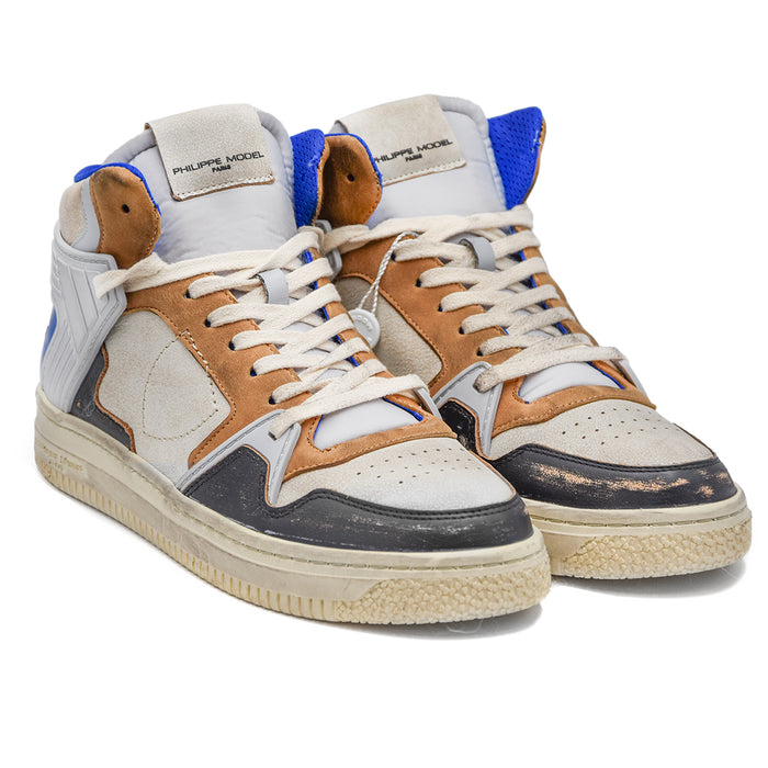 Sneakers Philippe Model Grande Mid Bianco Ispirata Anni '90 Uomo