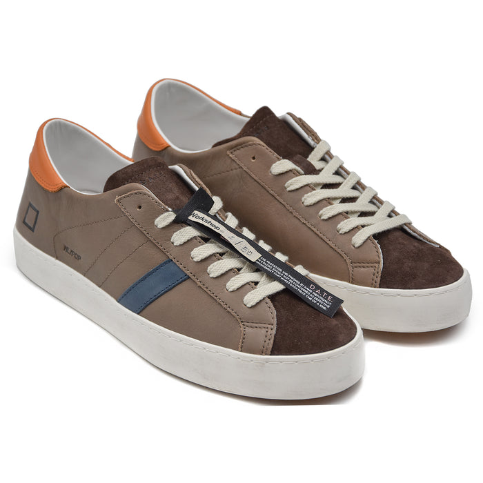 D.A.T.E. Hill Low Workshop Sneakers Uomo Marrone Soletta Rialzata