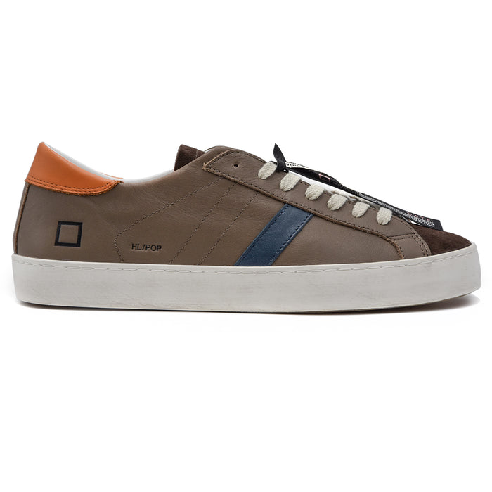 D.A.T.E. Hill Low Workshop Sneakers Uomo Marrone Soletta Rialzata