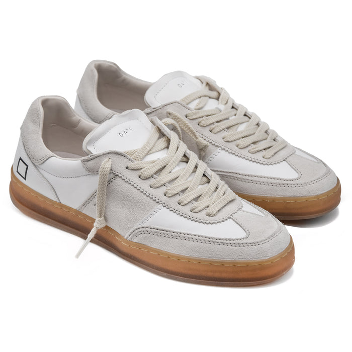 Men's Sneakers DATE Sporty White With Honey Sole Stitched