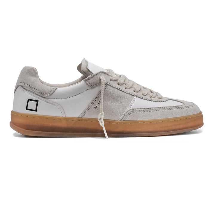 Men's Sneakers DATE Sporty White With Honey Sole Stitched