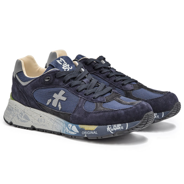 Sneakers Premiata Mase 6887 Blu Dalla Silhouette Vintage Uomo