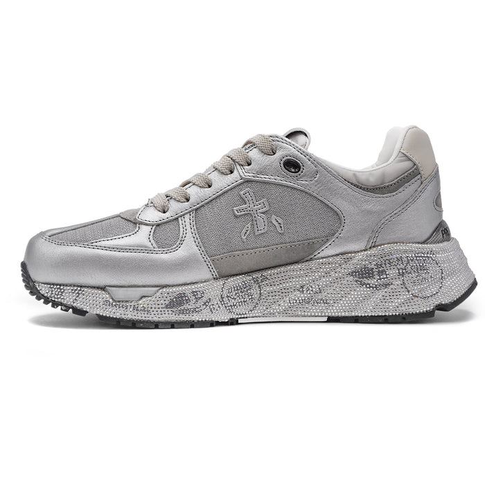 Premiata Sneakers Donna Mase 7093 Argento Logo Decora I Laterali