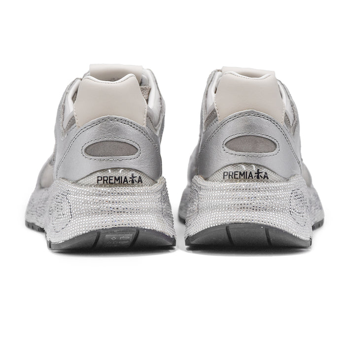 Premiata Sneakers Donna Mase 7093 Argento Logo Decora I Laterali