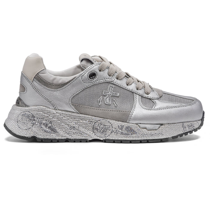 Premiata Sneakers Donna Mase 7093 Argento Logo Decora I Laterali