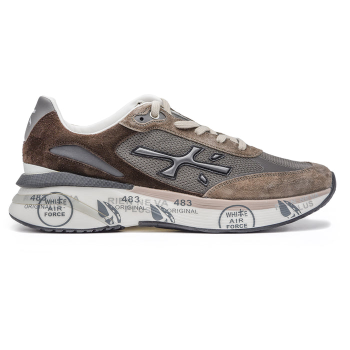 Sneakers Taupe Moerun 6446 Con Suola Esterna Avanzata Uomo