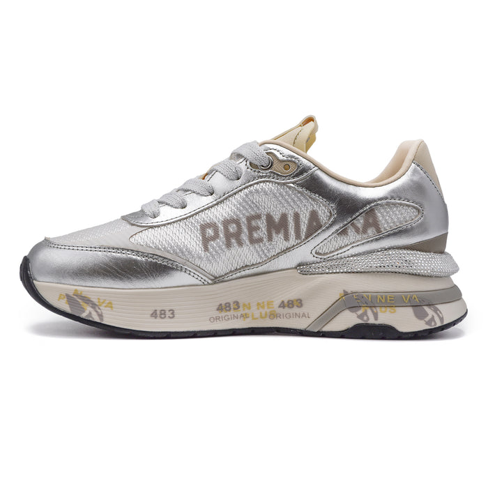 Sneakers Premiata Donna Moe Run 6993 Argento Leggerezza Movimento