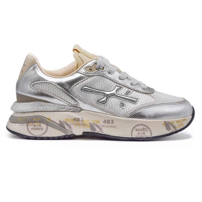 Sneakers Premiata Donna Moe Run 6993 Argento Leggerezza Movimento