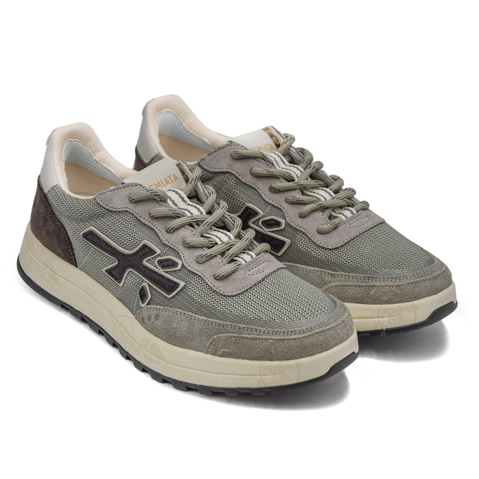 Sneakers Premiata Nous 6855 Grigio Uomo Nuova Cassetta-Running