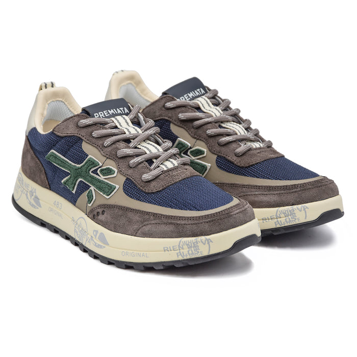 Sneakers Premiata Nous 6858 Antracite Mix Unico Stile Comfort Uomo