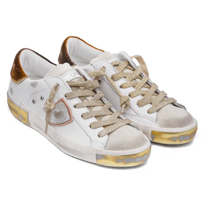 Philippe Model Sneakers PRSX Bianco Donna Dettagli Destroyed