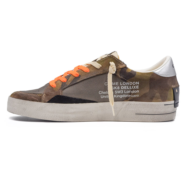 Sneakers Uomo Crime SK8 Deluxe Marrone Con Dettagli Camouflage