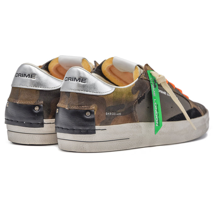 Sneakers Uomo Crime SK8 Deluxe Marrone Con Dettagli Camouflage