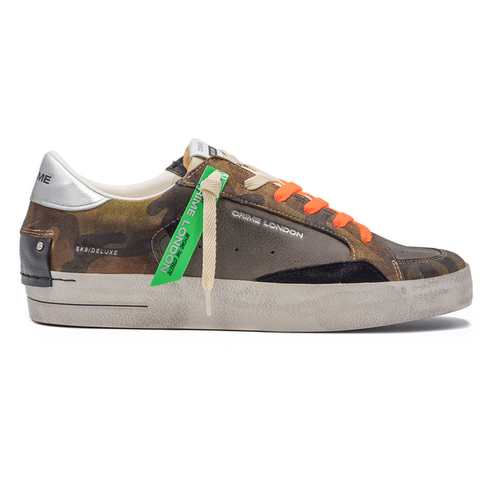 Sneakers Uomo Crime SK8 Deluxe Marrone Con Dettagli Camouflage