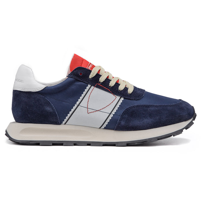 Philippe Model Sneakers Uomo Dalle Finiture Dermosaldate Blu