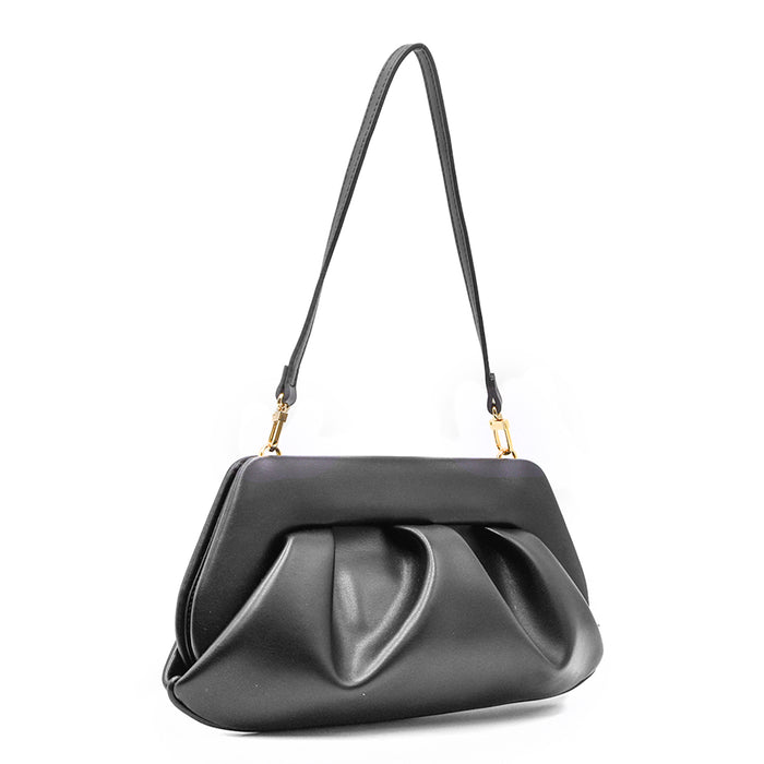 Borsa Themoirè Donna Emera Vegan Nero Clutch Stile Sostenibile
