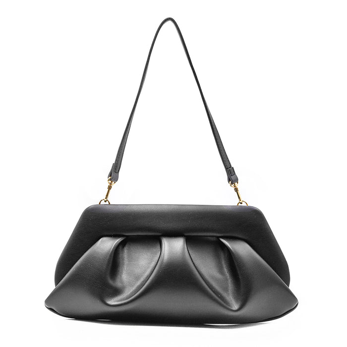 Borsa Themoirè Donna Emera Vegan Nero Clutch Stile Sostenibile