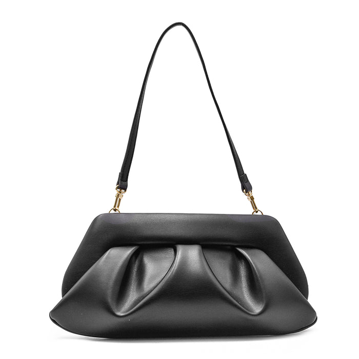 Borsa Themoirè Donna Emera Vegan Nero Clutch Stile Sostenibile