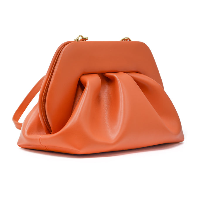 Borsa Themoirè Tia Donna Burnt Orange Vegan Stile Sofisticato