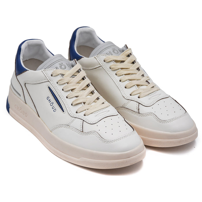 Ghoud Uomo Sneakers Bianco Blu Design Ispirata Campo Terra Rossa