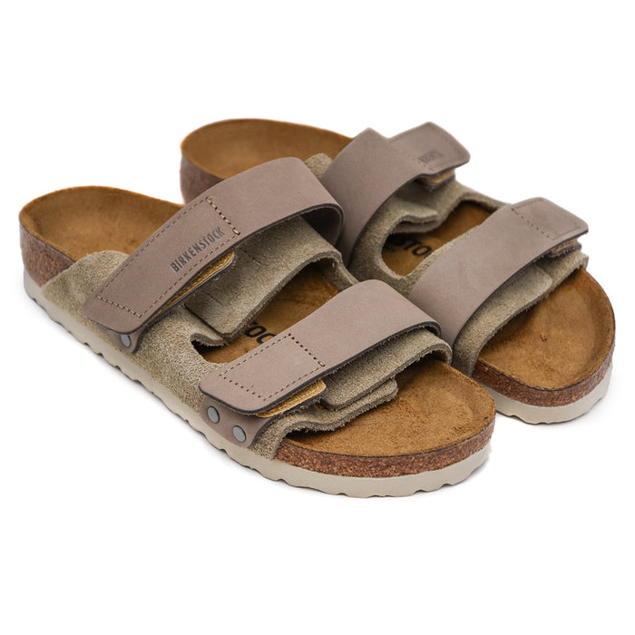 Sandali Birkenstock Uji Taupe Dal Design A Doppio Giro Donna