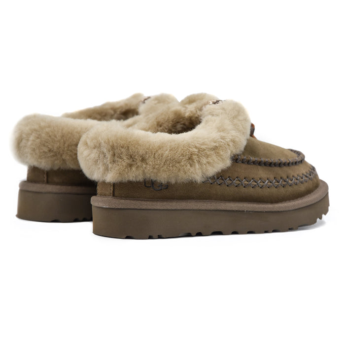 Sabot Ugg Fango Tasman Alpine Con Laccio In Pelle Fisso Donna