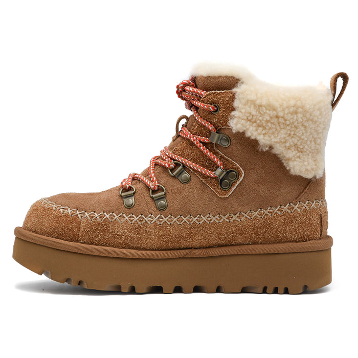 Ugg Stivaletti Alpine Lace-Up Chestnut Donna Ideale Per La Neve