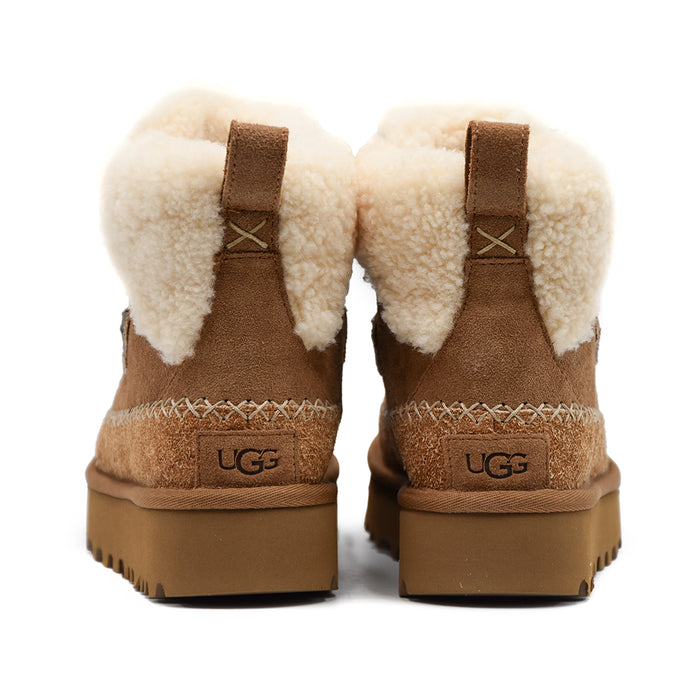 Ugg Stivaletti Alpine Lace-Up Chestnut Donna Ideale Per La Neve