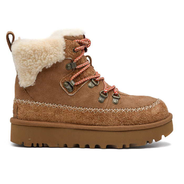 Ugg Stivaletti Alpine Lace-Up Chestnut Donna Ideale Per La Neve