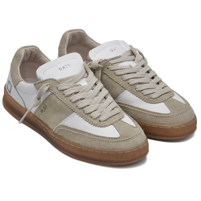 Sneakers D.A.T.E. Sporty Bianco Beige La Nuova Low Top Donna