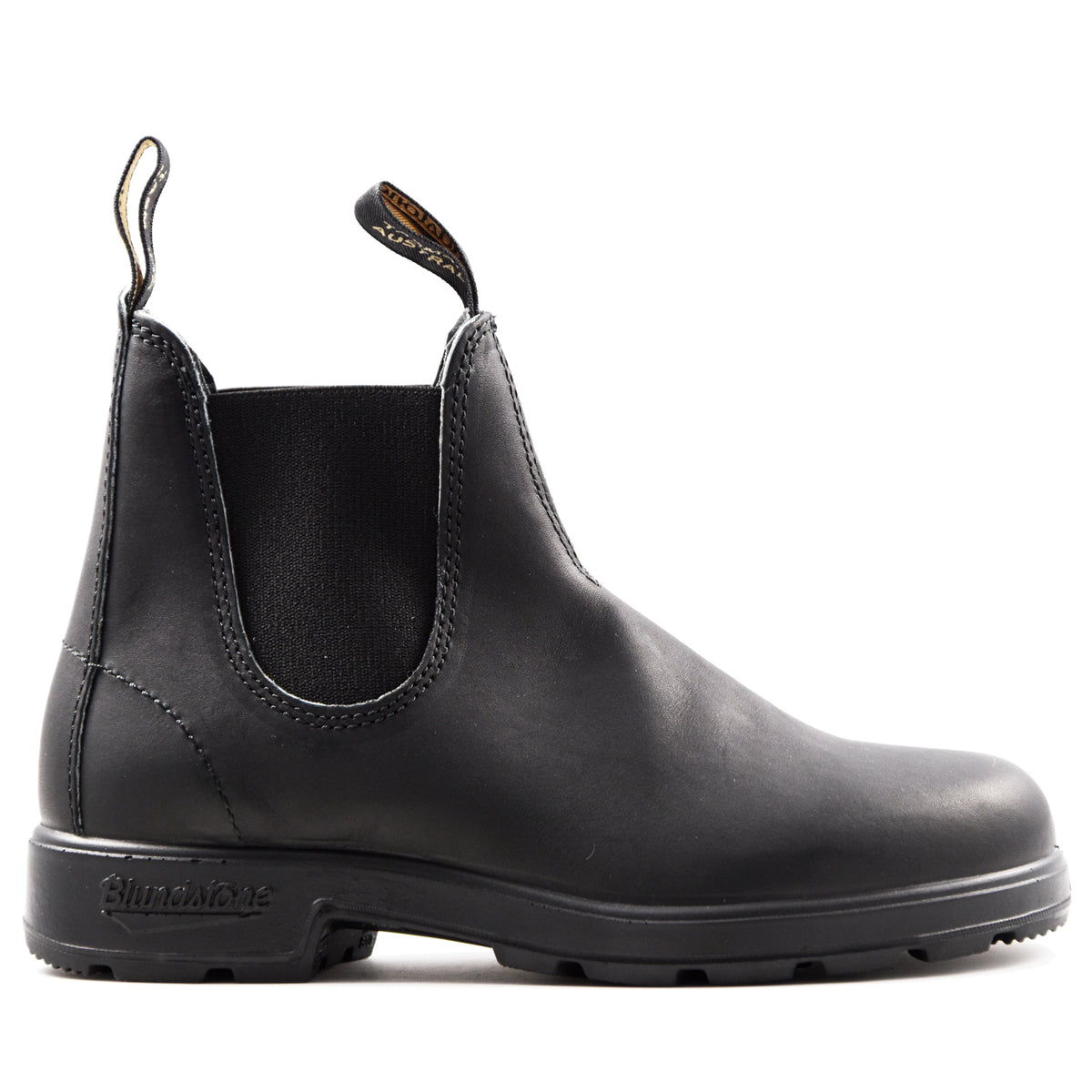 Beatles Blundstone Donna In Pelle Nera Con Elastici Neri Sabot