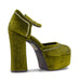 Chanel Jeffrey Campbell Verde Low-Down Cinturino Su Caviglia