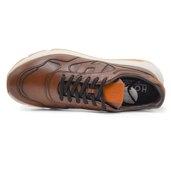 Hogan Hyperlight Sneakers Uomo Forme Fluide E Scattanti Cuoio